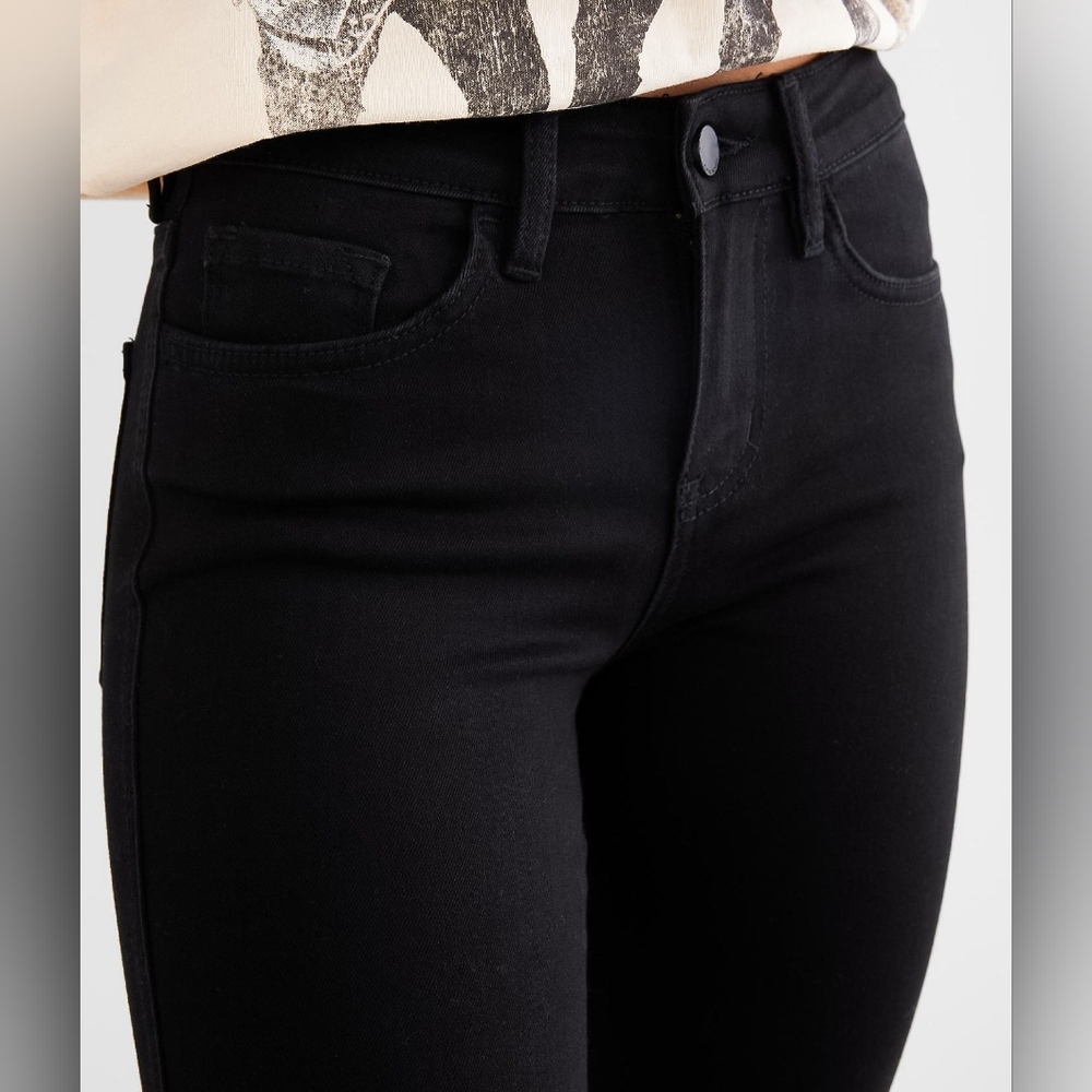Flying Monkey Mid Rise Skinny Stretch Jeans Black Women's Size 27 NWT - Picture 10 of 11